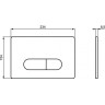 Механическая панель смыва, двойной смыв, матовый хром IDEAL STANDARD OLEAS™ M1 R0115JG